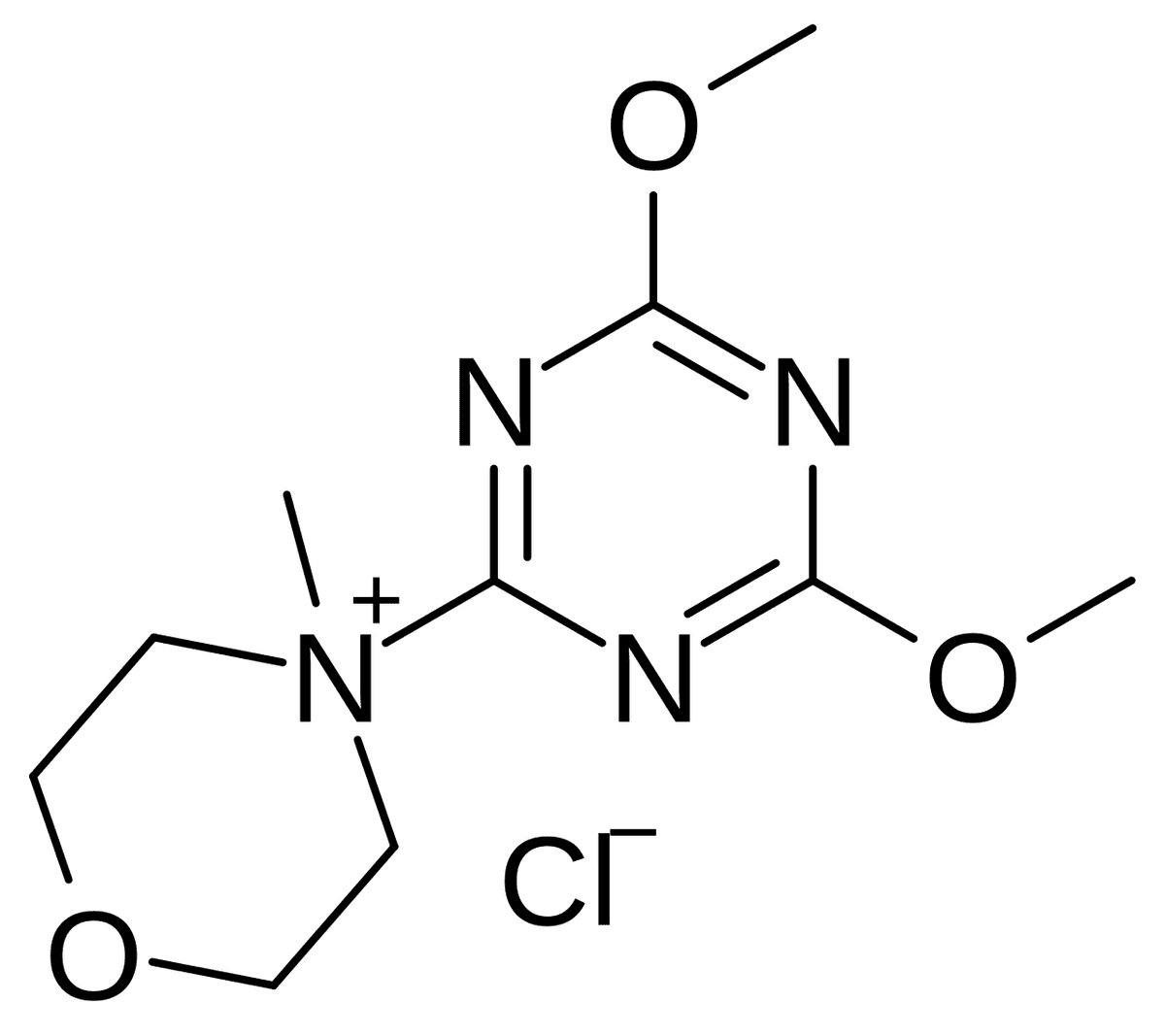 DMTMM chloride (Cl⁻) chemical structure