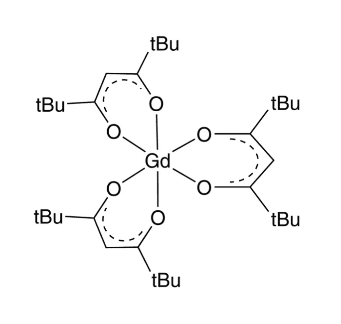 Tris(2,2,6,6-tetramethyl-3,5-heptanedionato)gadolinium(III) chemical structure